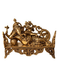 Brass Relaxing Ganesh ji