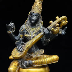 Brass Saraswati antique Statue