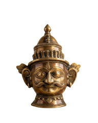 Buy Brass Shiva And Gauri Mukhlingam Mask
