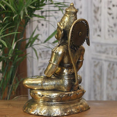 Brass Hanuman Meditative Posture