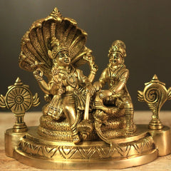 Brass Laxmi Narayan Sheshnaag