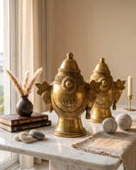 Buy Brass Shiva and Gauri Mukhlingam