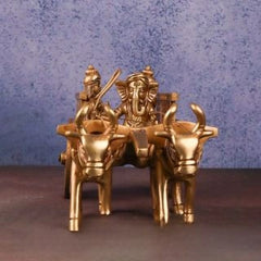 Brass Siddhi Buddhi vinayagar Idol