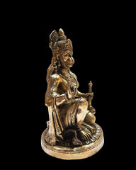 Buy Brass Sitting Hanuman in Antique Finish