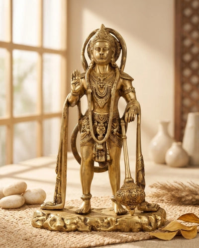 Brass Standing Hanuman