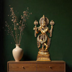 Brass Superfine Krishna with Flute Large Statue