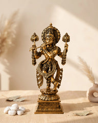 Brass Superfine Krishna with Flute Large Statue