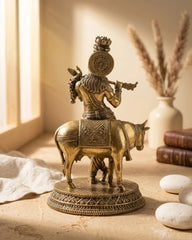 Superfine Small Krishna / Brass