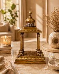 Brass Temple with Nandi