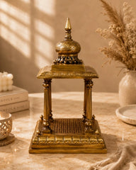 Brass Temple with Nandi