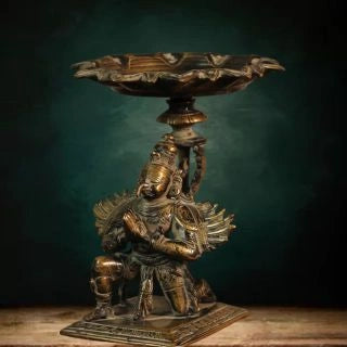 Brass-Vintage-Finish-Garuda-With-Tray-1
