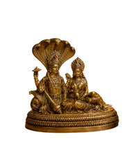 Brass Vishnu Laxmi Statue