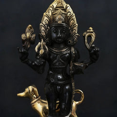 Buy Brass Antique Kaal Bhairava Statue