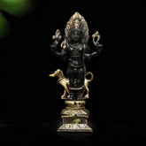 Brass Antique Kaal Bhairava Statue