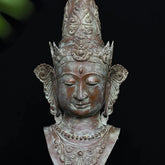 Bronze Buddha Handcrafted Sculpture on Stand
