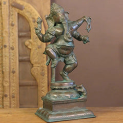 Bronze Finished Brass Dancing Ganesh