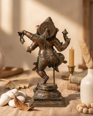 Bronze Finished Brass Dancing Ganesh