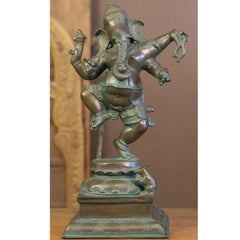 Bronze Finished Brass Dancing Ganesh