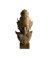 Bronze Vishnu Handcrafted Bust Sculpture with Garuda