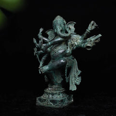 Bronze Dancing Ganesha Sculpture