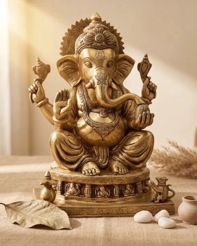Buy Brass Ganesha Idol Statue Online