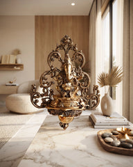 Buy Brass Ganesha Wall Hanging Diya