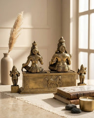 Buy Brass Kuber Lakshmi Idol