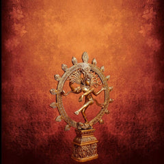 Dancing Lord Shiva Nataraja Brass Statue for Worship