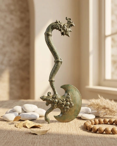 Decorative Antique Balinese Bronze Axe