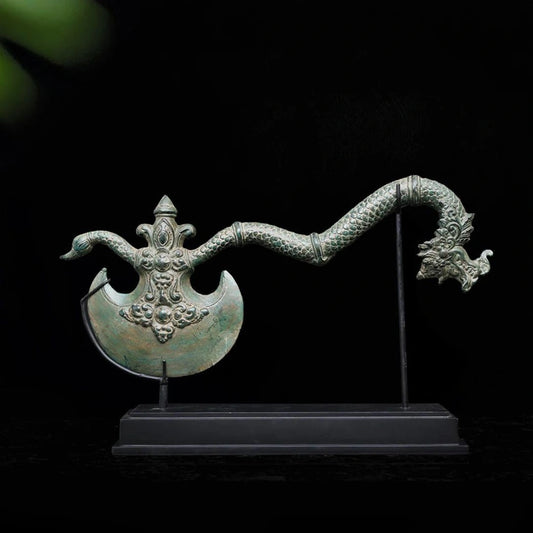 Decorative Antique Balinese Bronze Axe