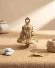 GANESH AND LOTUS HANGING BELL