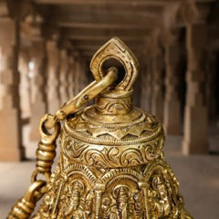 GANESH AND LOTUS HANGING BELL