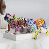 Graffiti Bulldog Figurine