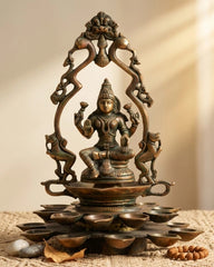 Handcrafted Brass Laxmi Diya
