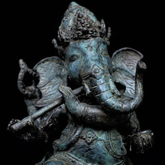 Indonesian Antique Bronze Dancing Ganesha