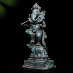 Indonesian Antique Bronze Dancing Ganesha
