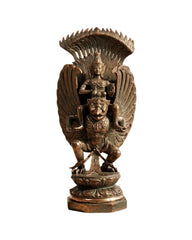 Indonesian Bronze Statue of Lord Vishnu on the Garuda