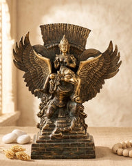 Indonesian Bronze Vishnu on Garuda