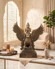 Indonesian Bronze Vishnu on Garuda