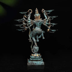 Kaliya Krishna Sculpture - Bronze Sculpture