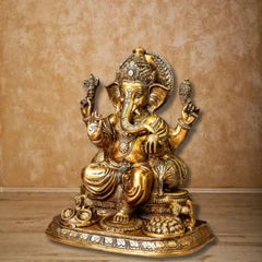 Lord Ganesha Sitting On Base (Big)