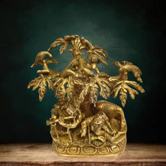 LOVING RADHA KRISHNA STATUE UNDER TREE
