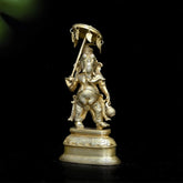 Lord Ganesha Idol with Umbrella Handcrafted Brass Statue