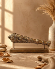 Lord Hanuman Handcrafted Mace with Green Patina