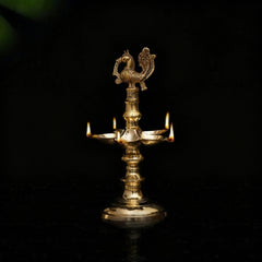 Peacock Lamp (Annam Lamp) in Brass (29.cm)