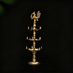 Peacock Handcrafted Lamp (Annam Lamp) in Brass (51.5 cm)