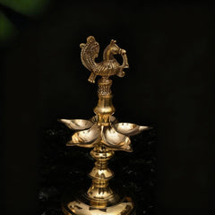 Peacock Lamp (Annam Lamp) in Brass (29.cm)