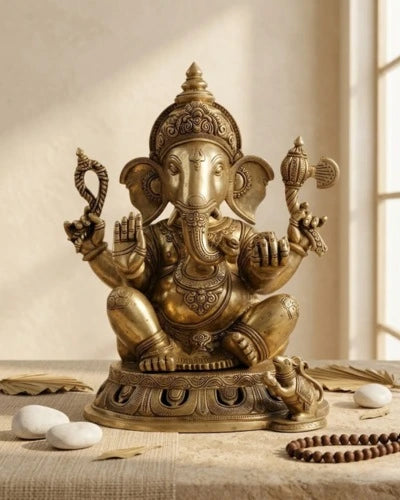 Premium Brass Exquisite Work Ganesha