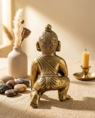 Pure Brass Handmade Laddu Gopal ji - Spiritual Idol