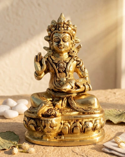 Buy Brass Kuber Ji God Idol Statue